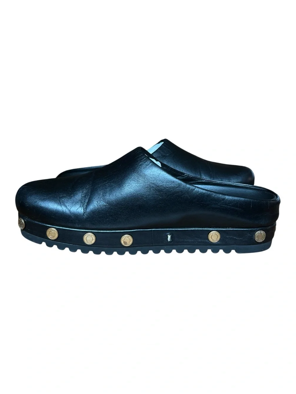 Tory Burch Leather Coin Studded Mule